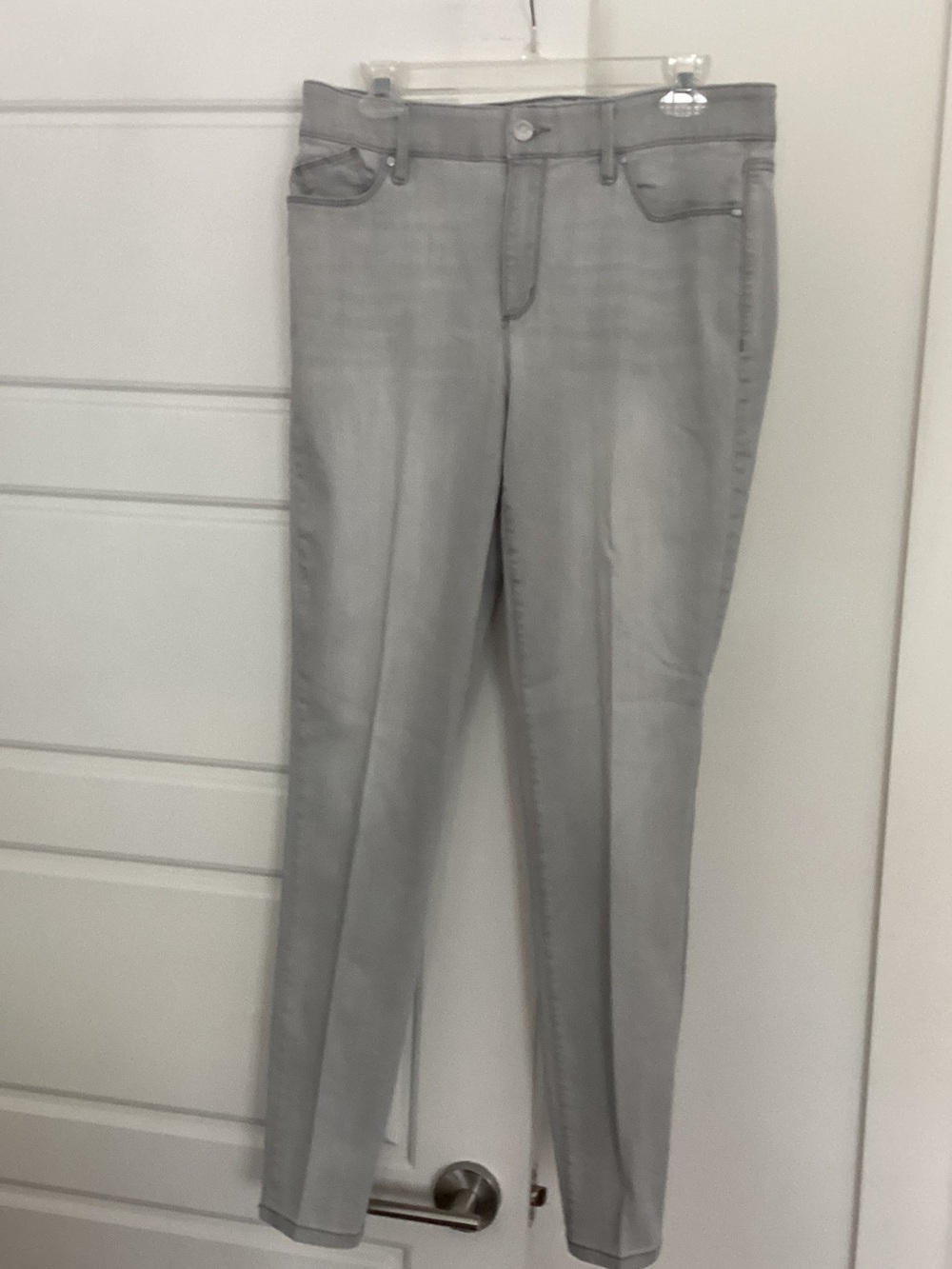 Chico's Light Gray Straight Jeans